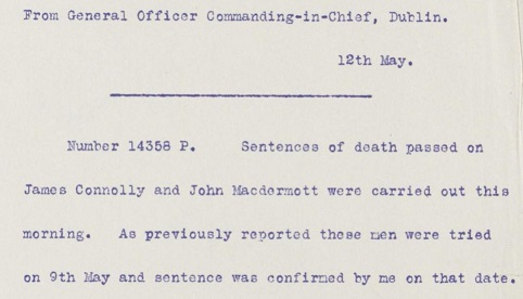 James Connolly execution records