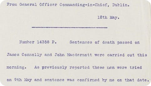 James Connolly execution records