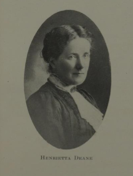 Quaker Henrietta Deane, pictured in the Quaker Deaths index.