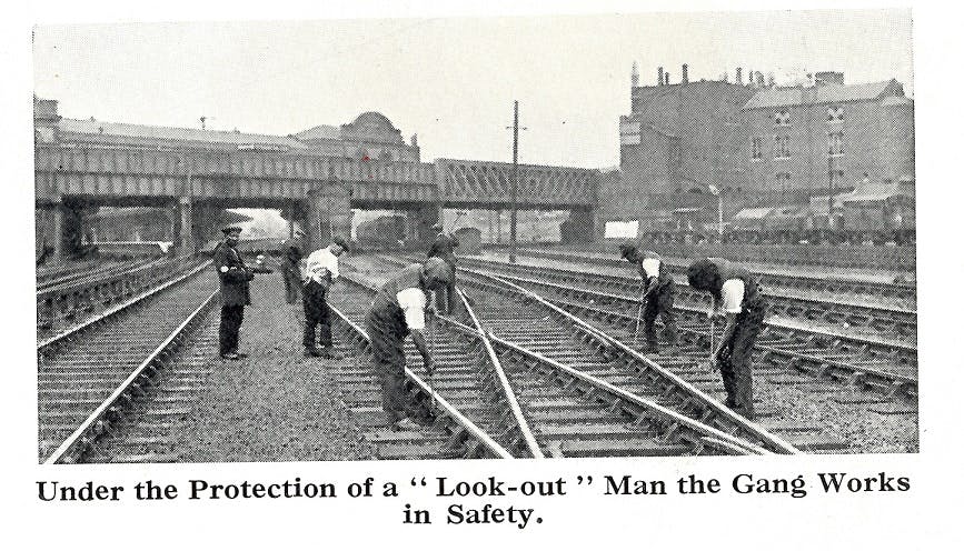 Look-out man on the railway
