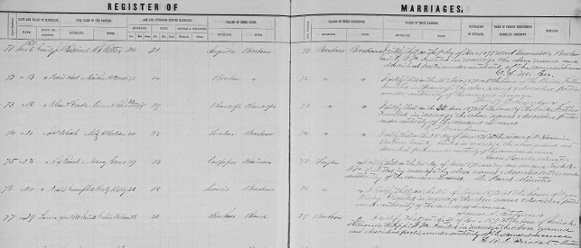 United States marriage records at Findmypast