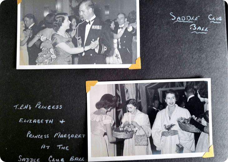 Sandra's photos of Queen Elizabeth II when she was still Princess Elizabeth, 1950.