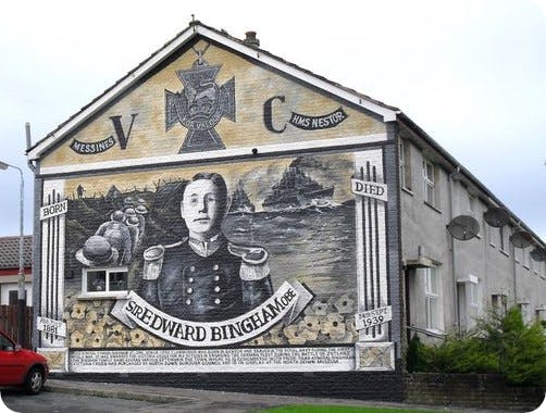 Memorial to Bingham in Kilcooley.