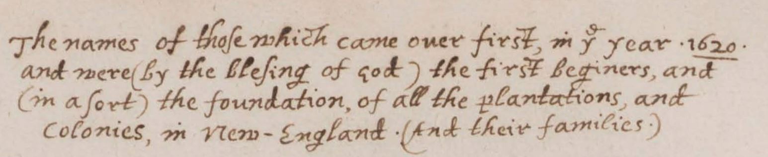 The Mayflower Compact