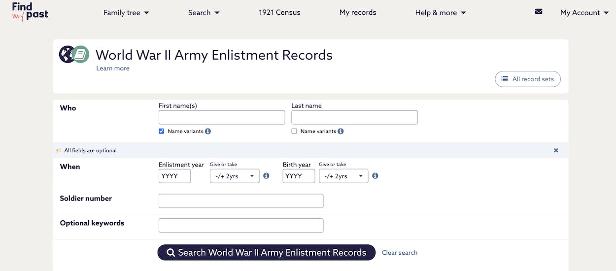 Use the name variant feature to search for alternative spellings.