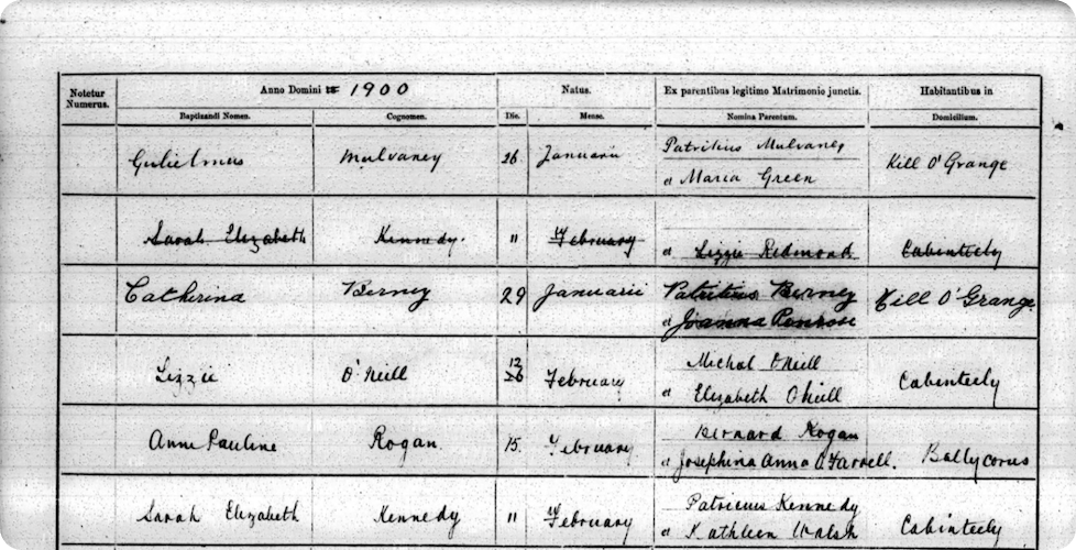 Irish marriage record 1932