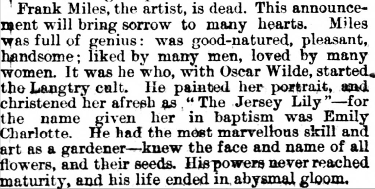 York Herald, 1888.