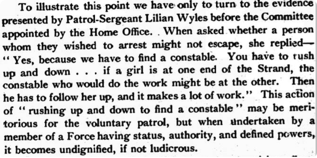 lilian wyles' words in Common Cause, 28 October 1921.