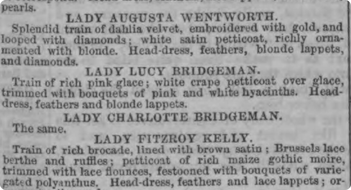 Charlotte and Lucy Bridgeman in the newspapers