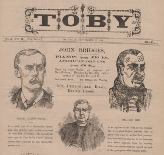 Toby newspaper 1886