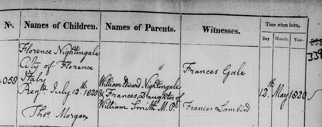 Where was Florence Nightingale born?