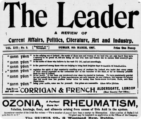 Dublin Leader, 9 March 1907. 