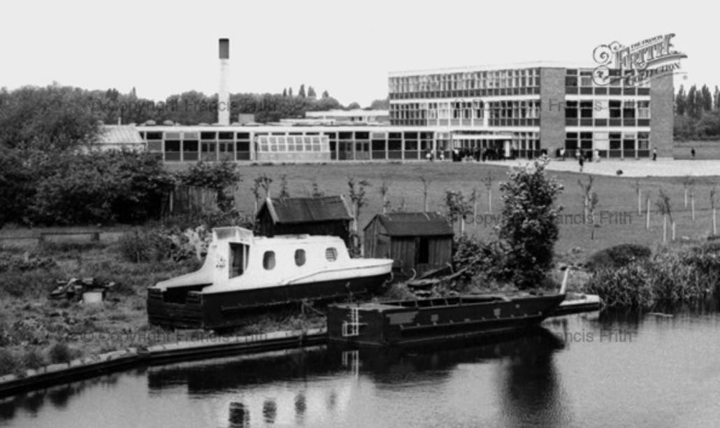 Long Eaton canal and school, found in the Francis Frith collection.