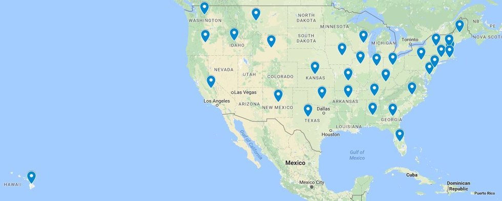 US states that we hold exclusive marriage records for