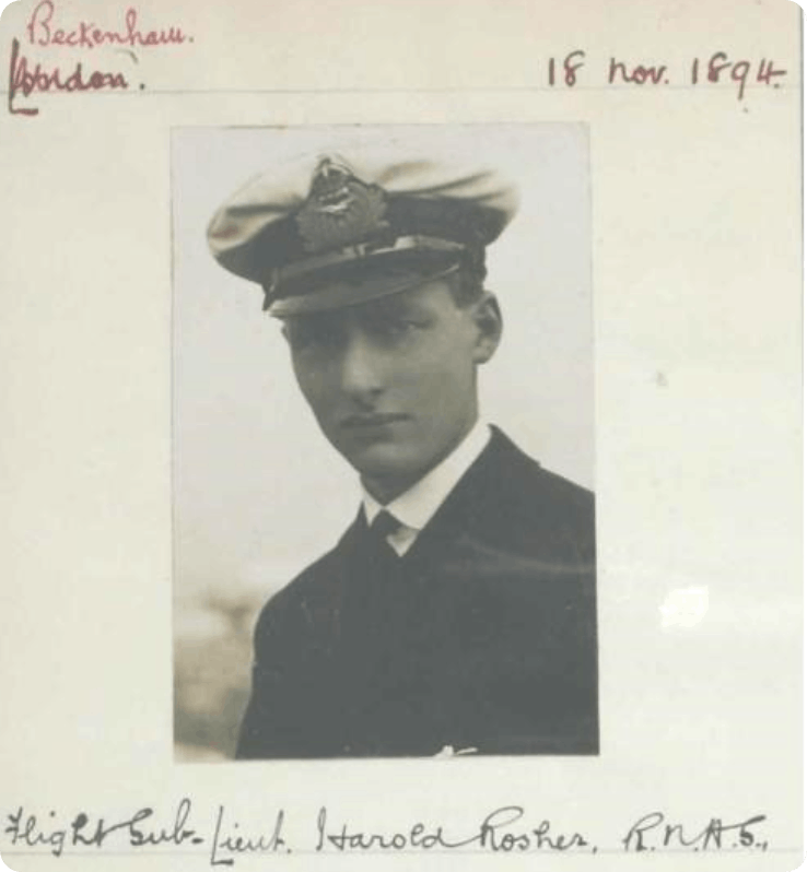 Harold Rosher, pictured in the Lives of the First World War 1914-1918 collection.