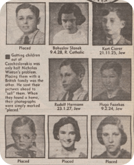 Some examples of how Nicholas went about finding homes for the child refugees, pictured in the Sunday Mirror, 28 February 1988.
