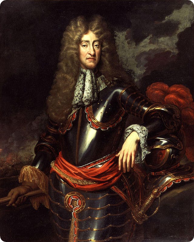 King James II, circa 1690.