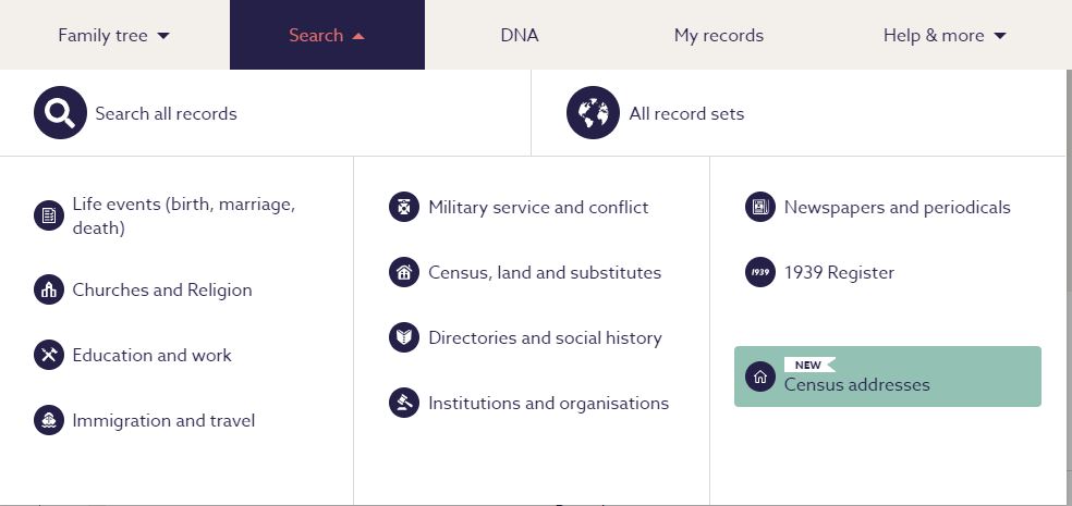 How To Search Records On Findmypast Blog Findmypast Co Uk   831a801a 35e7 465a B41f Ce119d4b4857 Search Categories.JPG