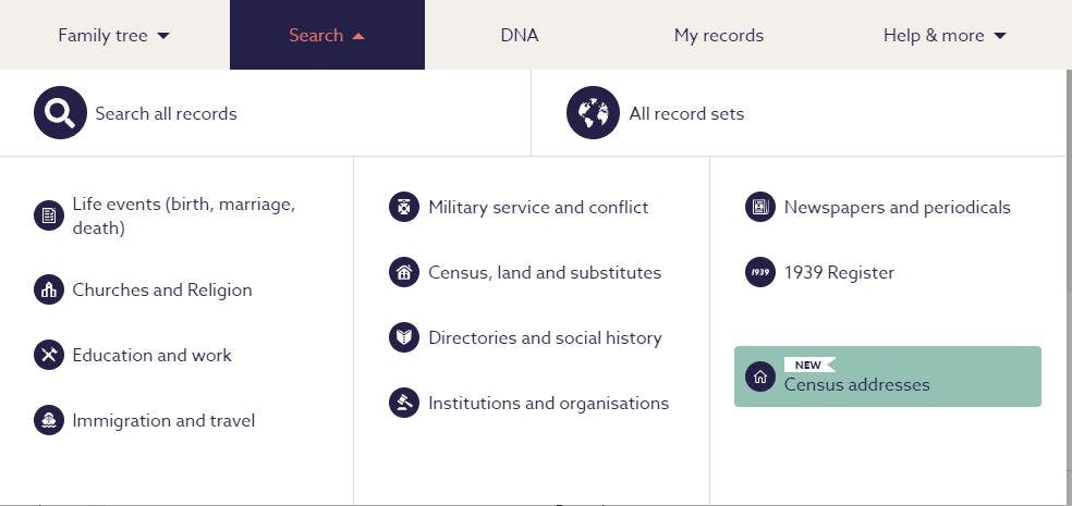 Findmypast records search