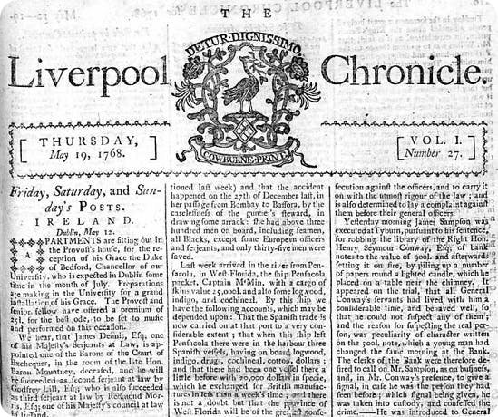 Liverpool Chronicle archives