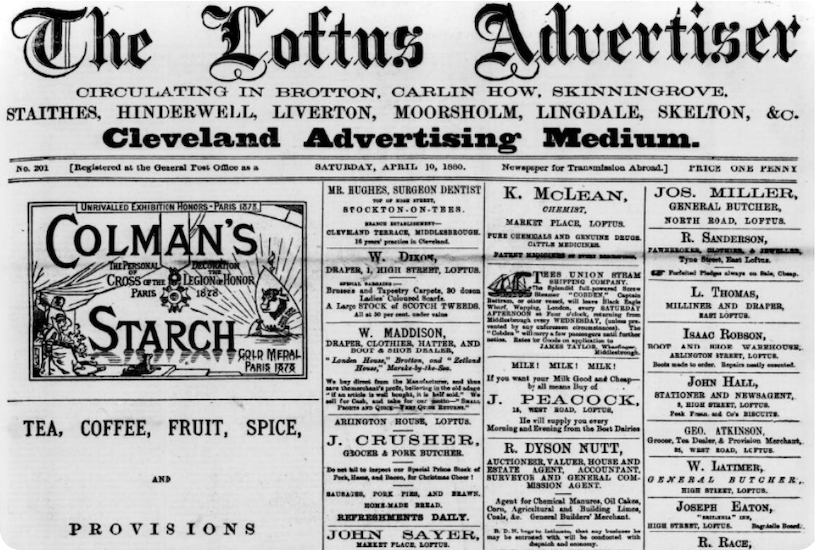 Loftus Advertiser, 10 April 1880.
