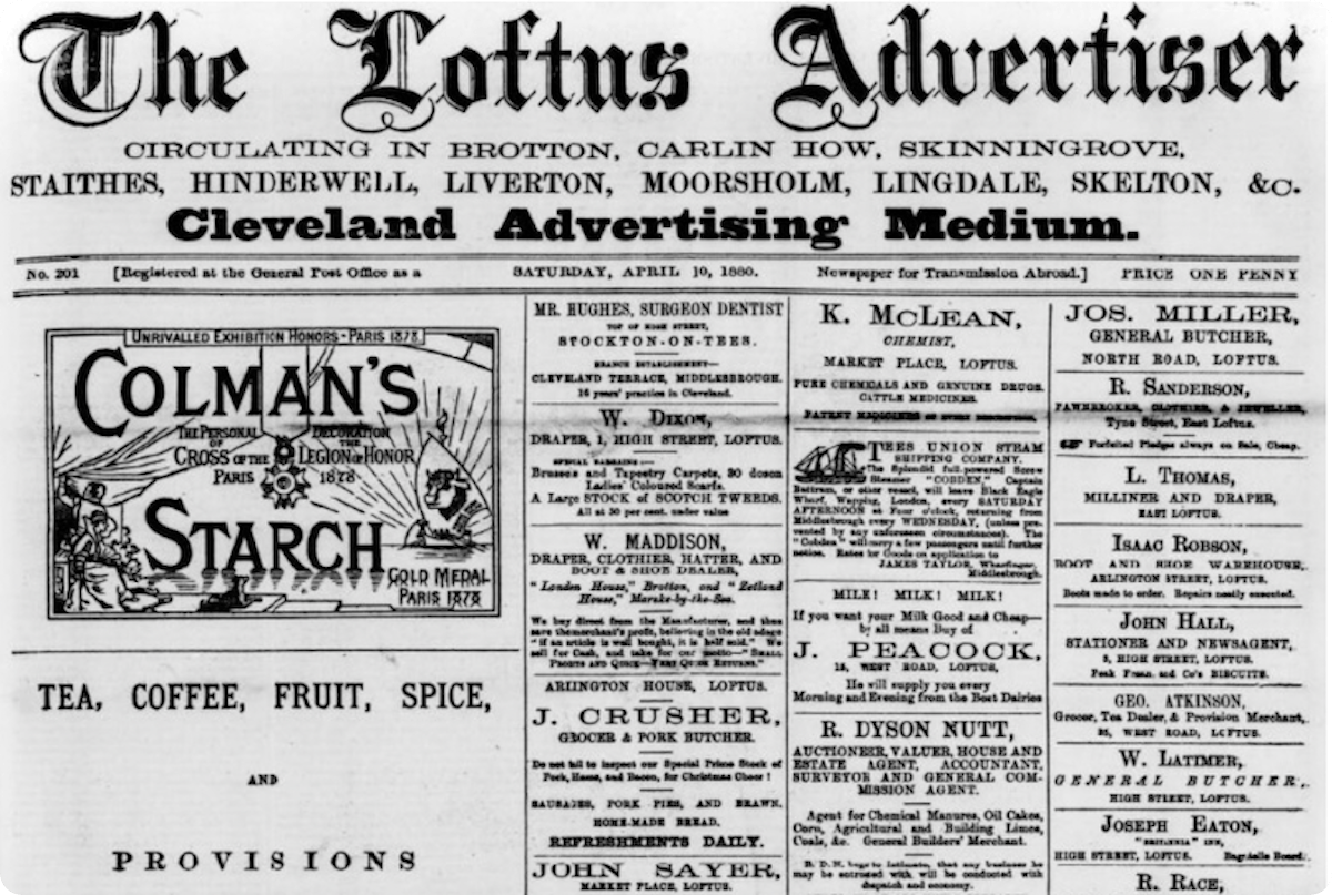 Loftus Advertiser, 10 April 1880. 