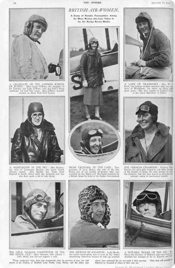 Female pilots, 1920s