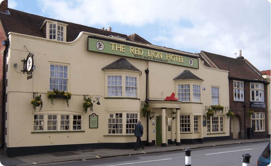 The Red Lion in Fareham, where Florence learned more cooking skills under the watchful eyes of her two aunts. 