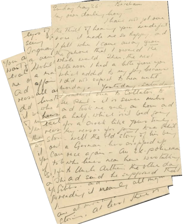 War letters from soliders