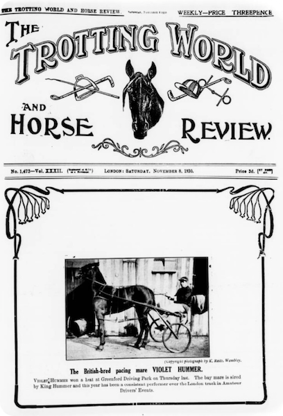 Trotting World and Horse Review, 8 November 1930.