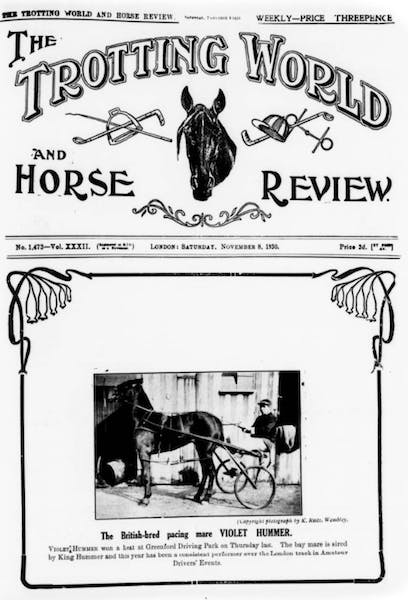 Trotting World and Horse Review, 8 November 1930.