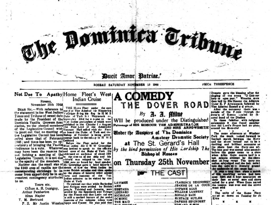 The Dominica Tribune, 1948.