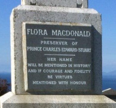 Flora MacDonald's grave
