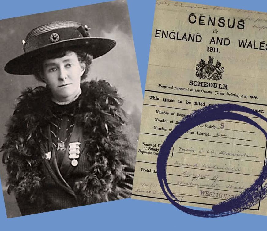 Emily Davison suffragette census record