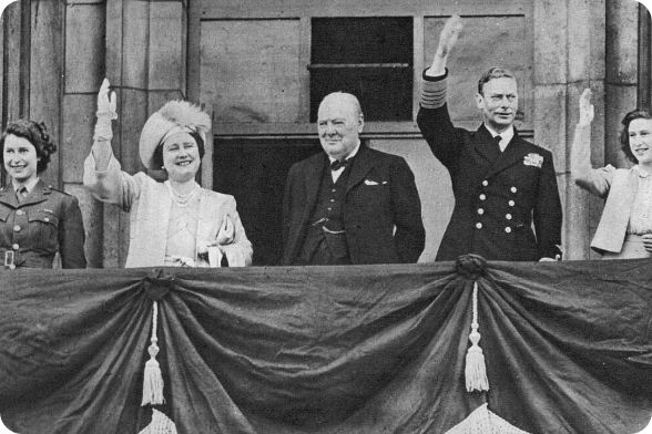 VE day at buckingham palace