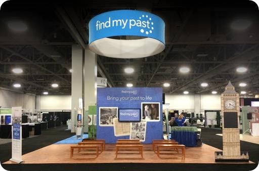 Findmypast's Booth at RootsTech 2015