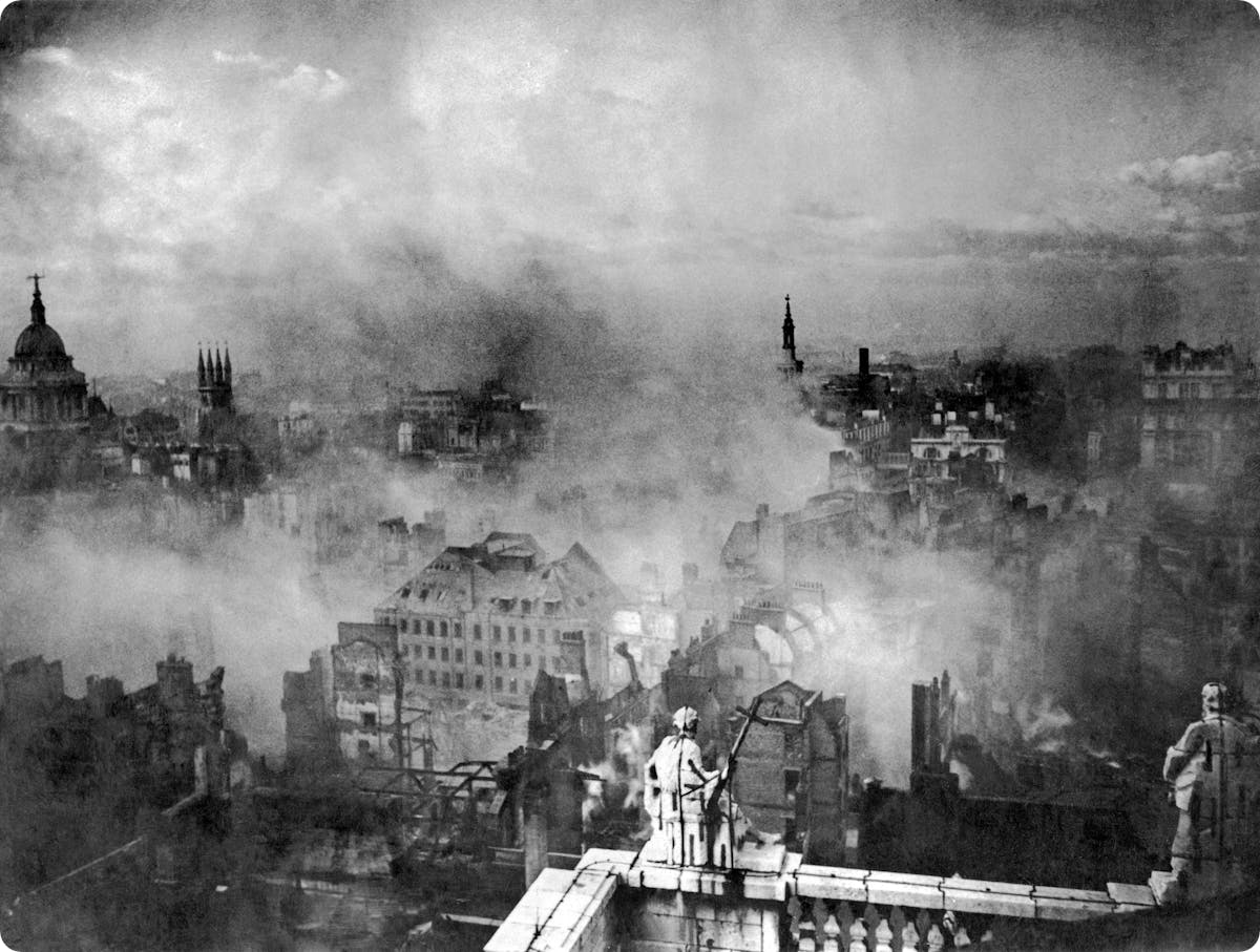 The view of London from St Paul's Cathedral.