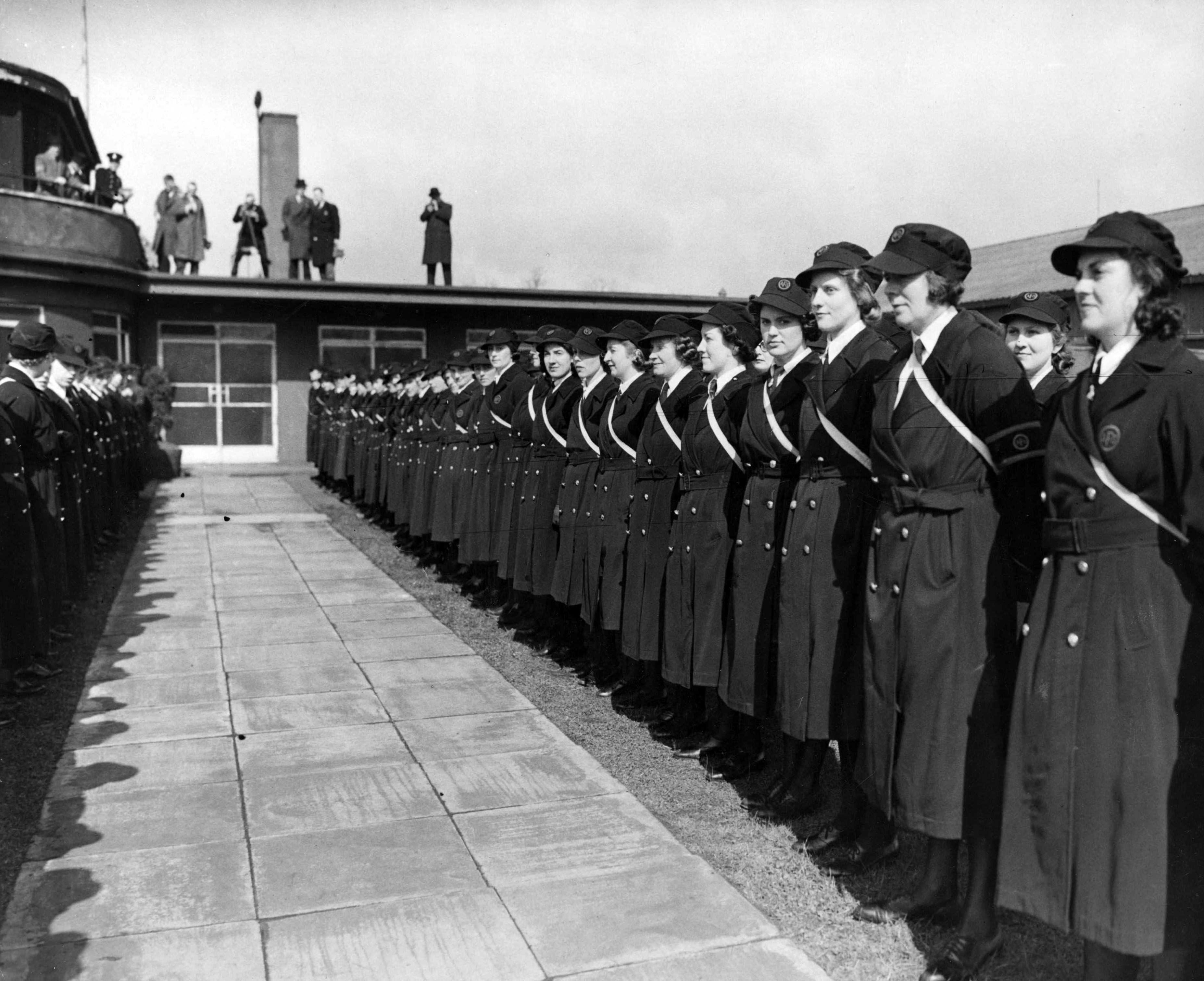 Women of the Auxiliary Fire Service, April 1940. 