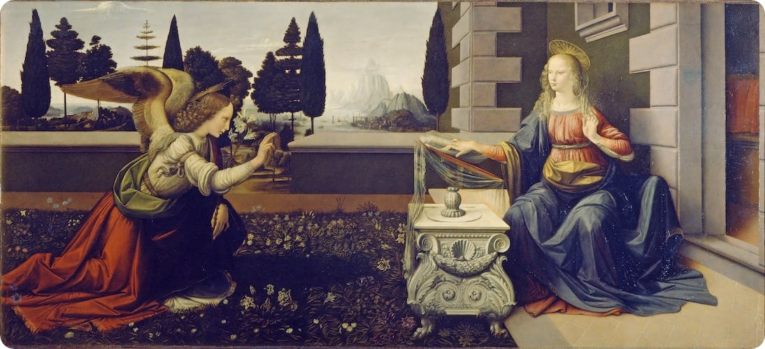 Annunciazione by Leonardo Da Vinci.