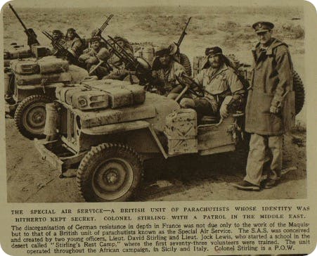 members of the SAS in WW2 in North Africa