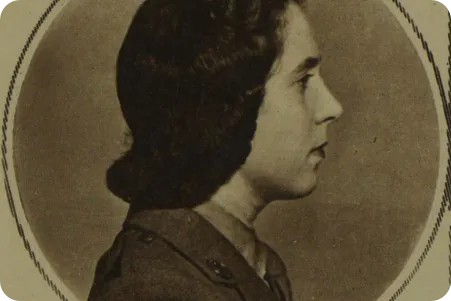 Side profile headshot of Andree Borrell, an SOE agent