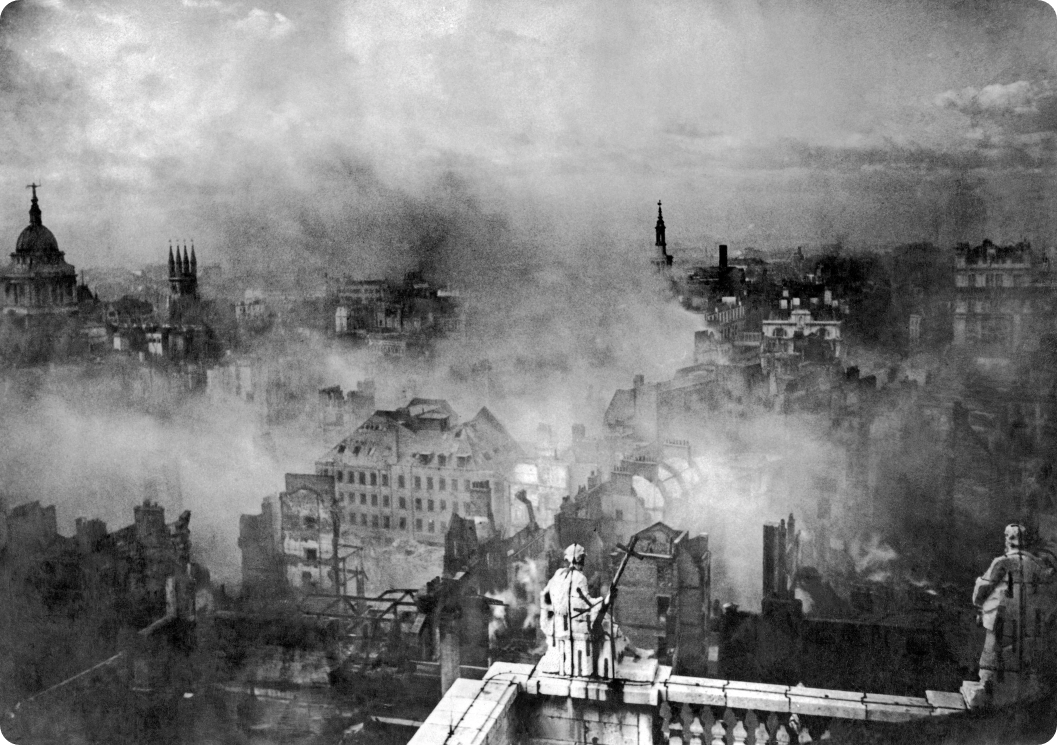 The view of the city from St Paul’s Cathedral.