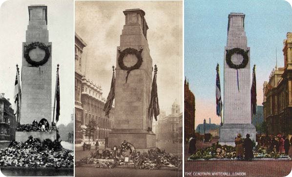 Early photos of the Cenotaph