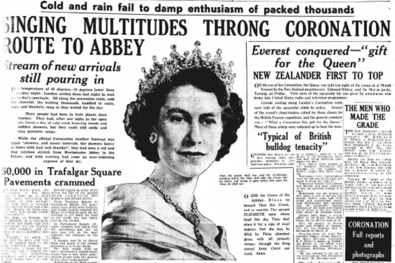 An Irish report on the Queen's coronation, Northern Whig, 1953.