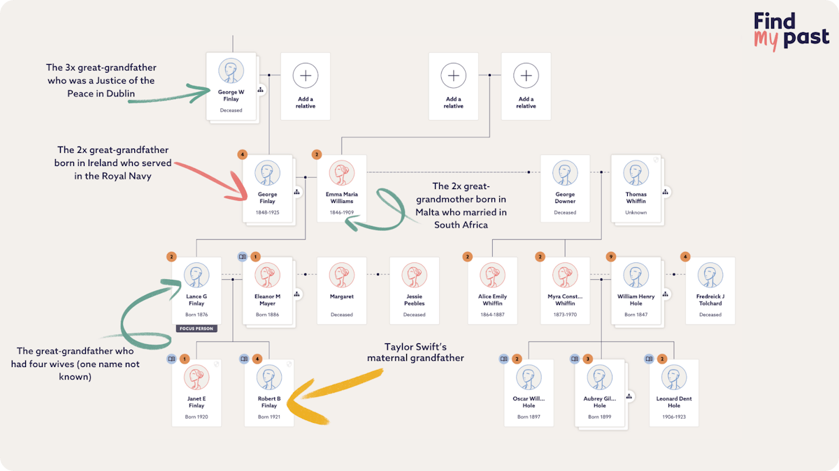 Taylor Swift's family tree