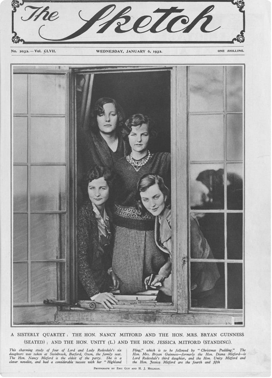 nancy, pamela, diana and unity mitford