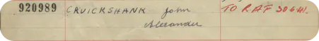 John's attestation into the Royal Artillery