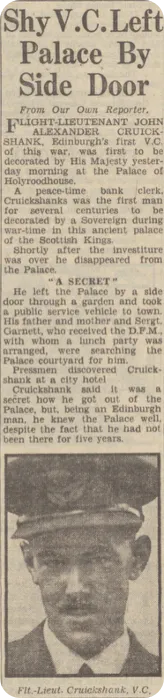 An article about John's investiture