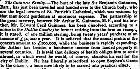 Arthur Guinness retires