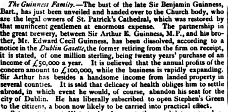 Arthur Guinness retires